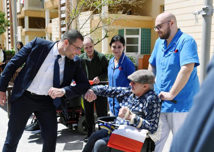 Prime Minister Robert Abela visits social workers