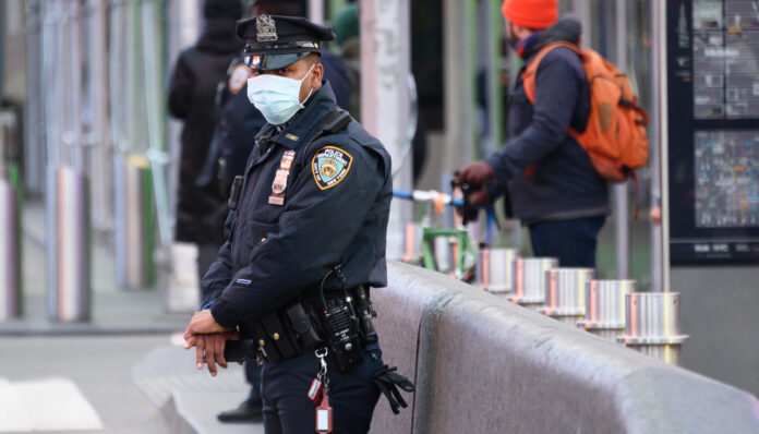 police in mask