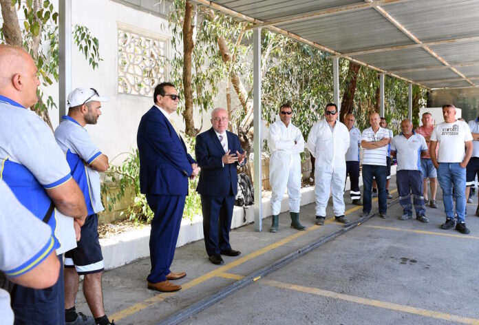 Principal Permanent Secretary Mario Cutajar visits Covid-19 front liners