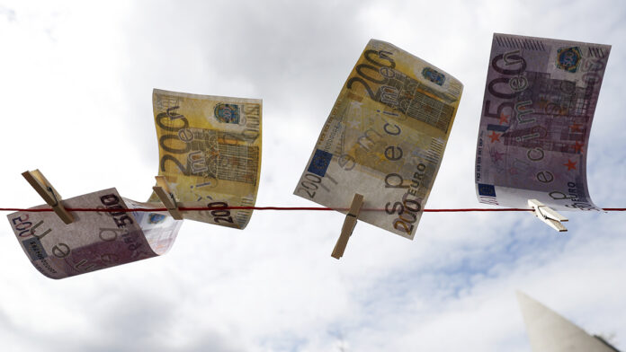 Protest against money laundering in Berlin