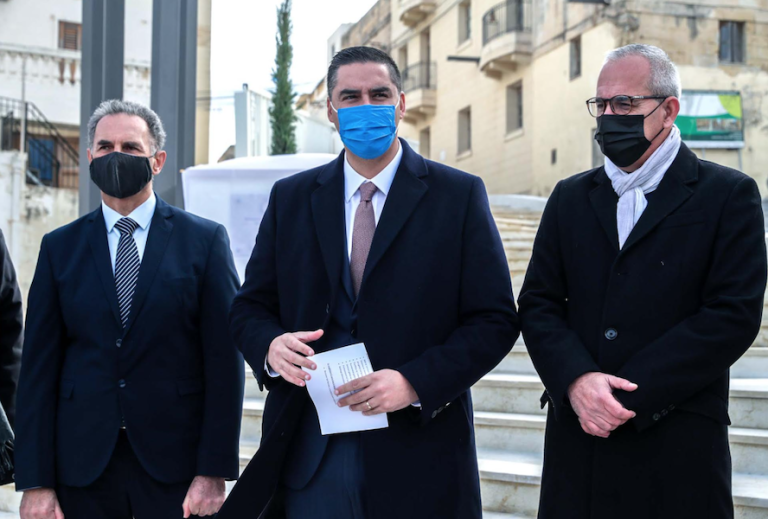Inawgurat ix-xogħol li sar fuq it-taraġ ta’ ħdejn l-Aċċjomu u Triq Doni fir-Rabat