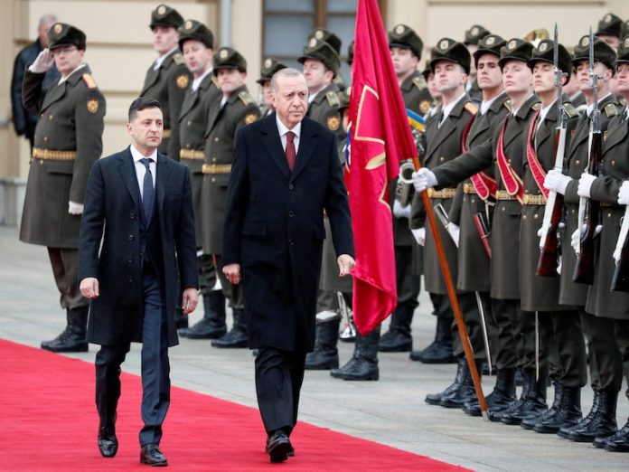 FILE PHOTO: Turkish President Tayyip Erdogan visits Ukraine