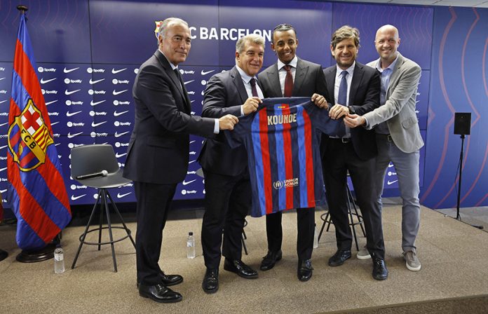 FC Barcelona unveil Jules Kounde