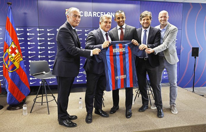 FC Barcelona unveil Jules Kounde