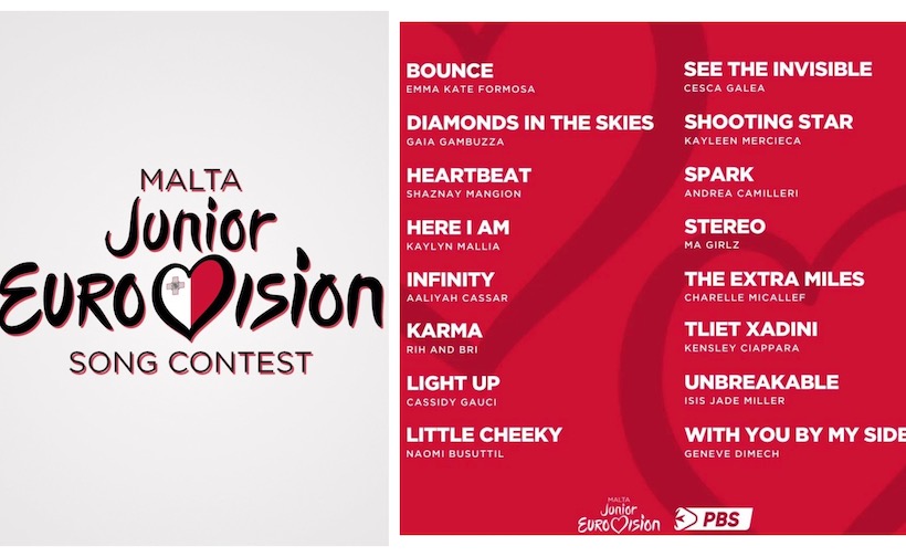 Imħabbra lfinalisti għallMalta Junior Eurovision Song Contest talk.mt