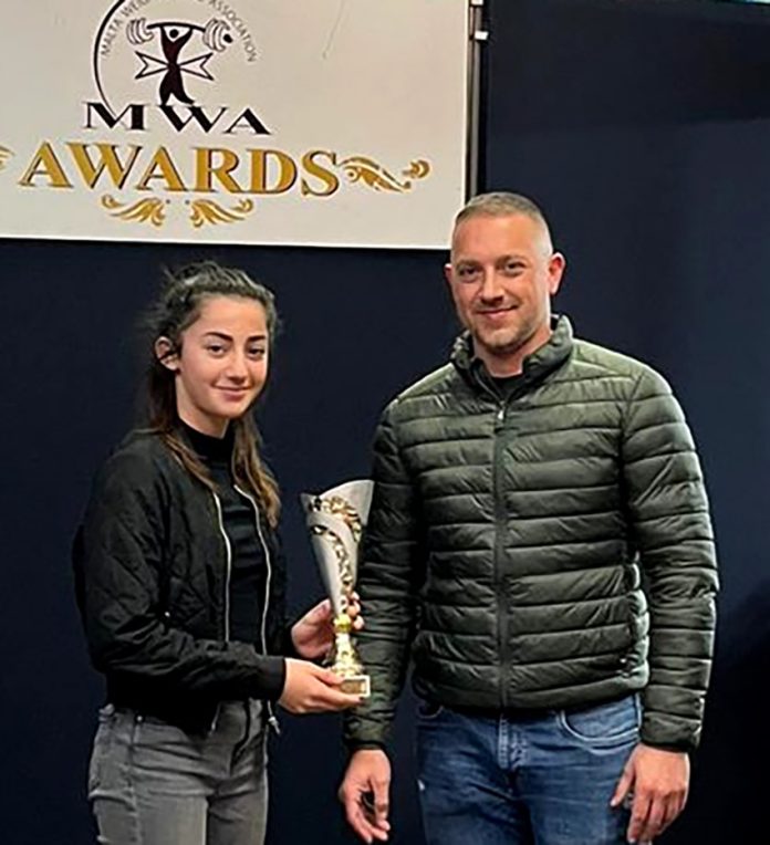 Kaya Curmi Inguanez - Most Impovement Award winner