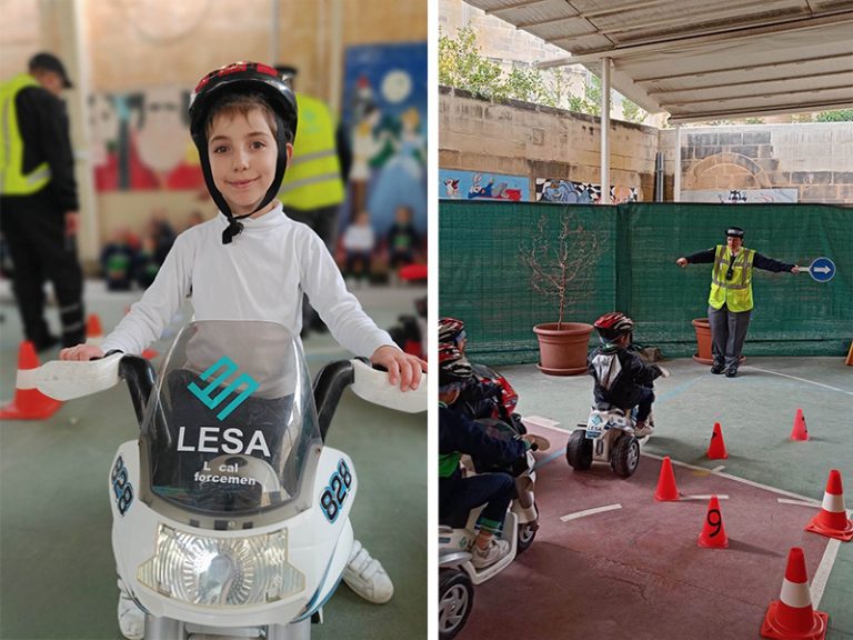 Uffiċjali tal-LESA jedukaw tfal dwar l-importanza tad-dixxiplina fit-toroq