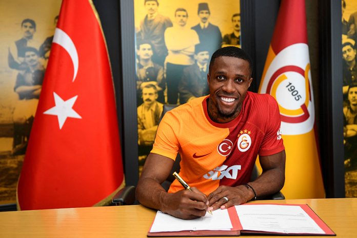 Galatasaray unveil Wilfried Zaha