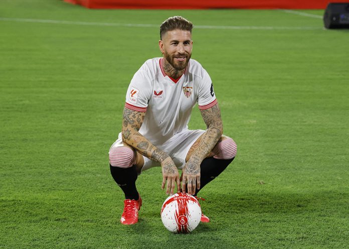 Sevilla unveil new signing Sergio Ramos