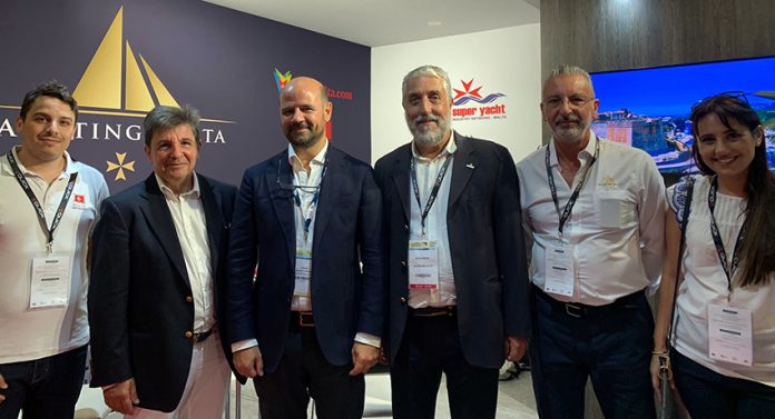 Guests at Yachting Malta Stand in Cannes