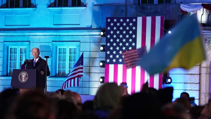 Joe Biden Holds A Briefing - Warsaw