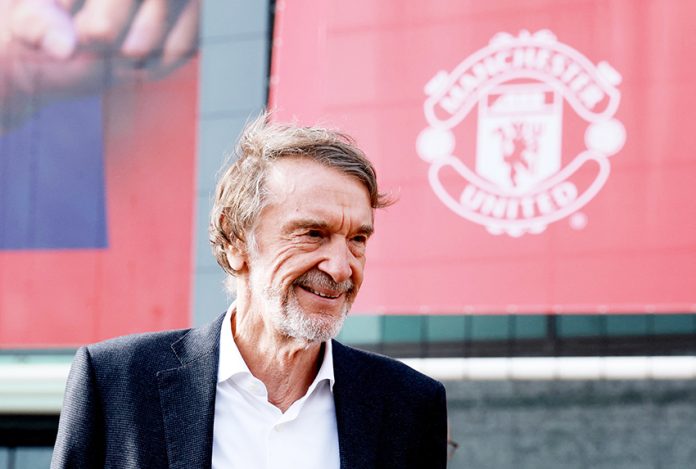 Ineos chairman Jim Ratcliffe is pictured at Old Trafford