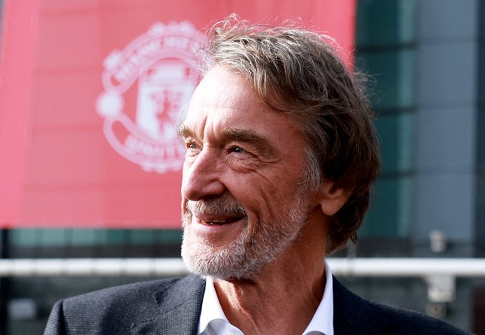 Ineos chairman Jim Ratcliffe is pictured at Old Trafford