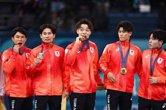 Artistic Gymnastics - Men's Team Victory Ceremony