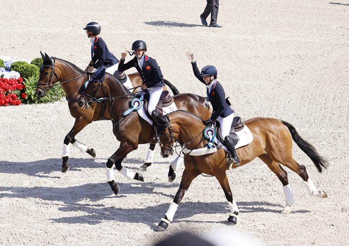 Equestrian - Eventing Team Victory Ceremony