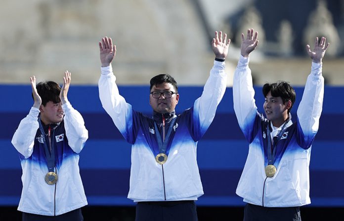 Archery - Men's Team Victory Ceremony
