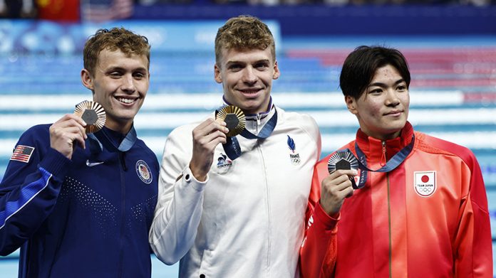 Swimming - Men's 400m Ind. Medley Victory Ceremony