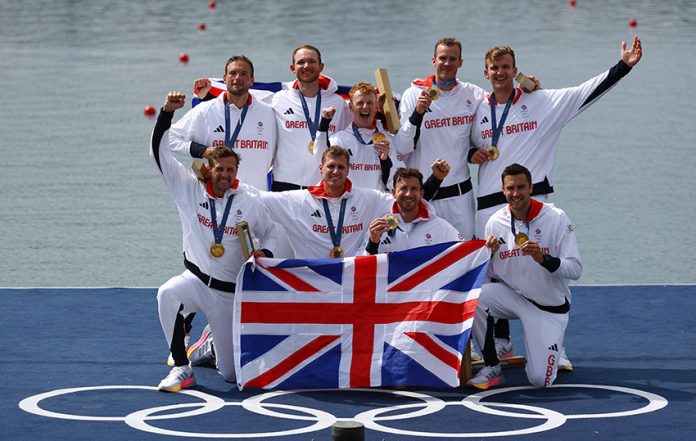 Rowing - Men's Eight Victory Ceremony