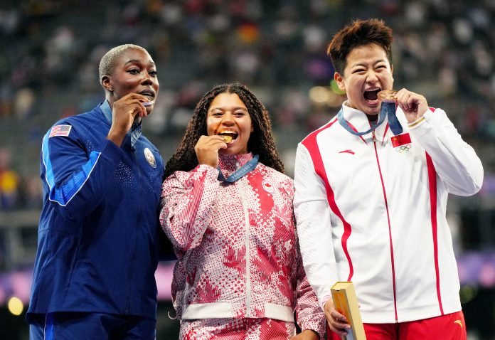 Athletics - Women's Hammer Throw Victory Ceremony