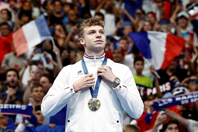 Swimming - Men's 200m Ind. Medley Victory Ceremony