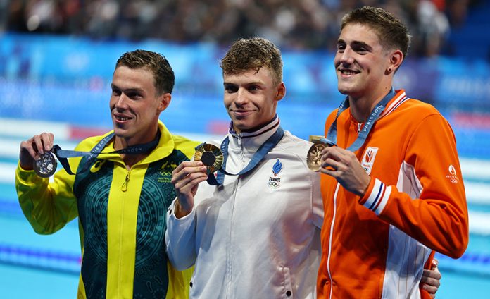Swimming - Men's 200m Breaststroke Victory Ceremony