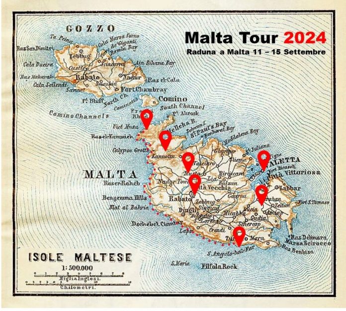 Malta Tour Map