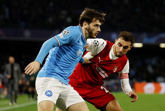 Champions League - Group C - Napoli v S.C. Braga