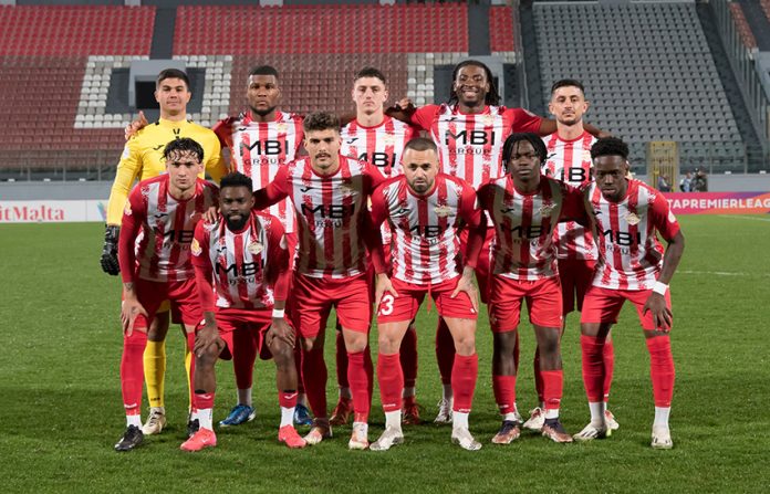 13 March 2025 Hibernians v Balzan - Balzan Formation