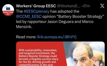Il-GWU tilqa’ l-adozzjoni tal-opinjoni dwar il-Battery Booster Strategy mill-EESC