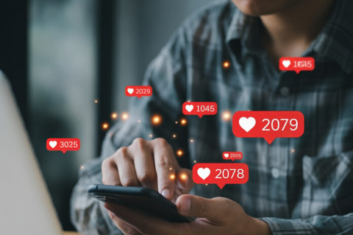 likes social media