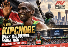 Kipchoge jirbaħ il-Maratona ta’ Melbourne fl-età ta’ 41 sena b’rekord tal-korsa