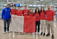It-tim nazzjonali Malti tal-badminton fil-Gżejjer Faroe għall-Kampjonat tat-Timijiet tal-Istati ż-Żgħar tal-Ewropa 2026