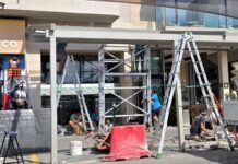 L-Awtorità tal-Ippjanar ordnat li titneħħa b’mod immedjat struttura bla permess quddiem stabbiliment tal-ikel f’Tas-Sliema