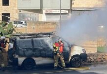 Ħadd ma jweġġa’ wara li vettura ħadet in-nar fin-Naxxar